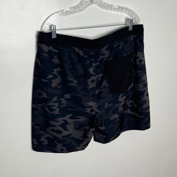 Vuori Mens Kore Camo Shorts XXL Black Pockets Activewear Comfort Casual - Picture 6 of 9